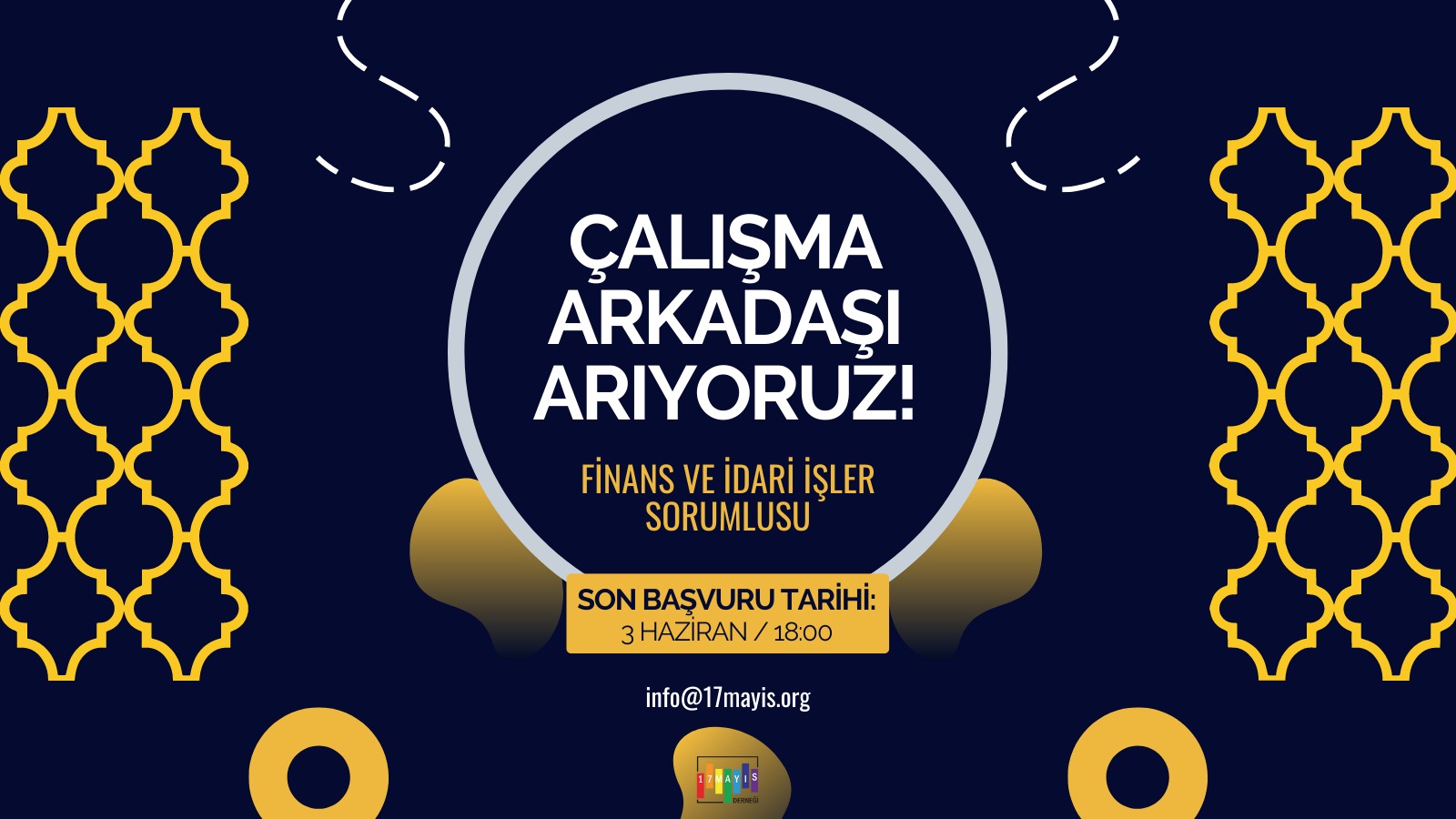 Çalışma Arkadaşı Arıyoruz! - 17 Mayıs