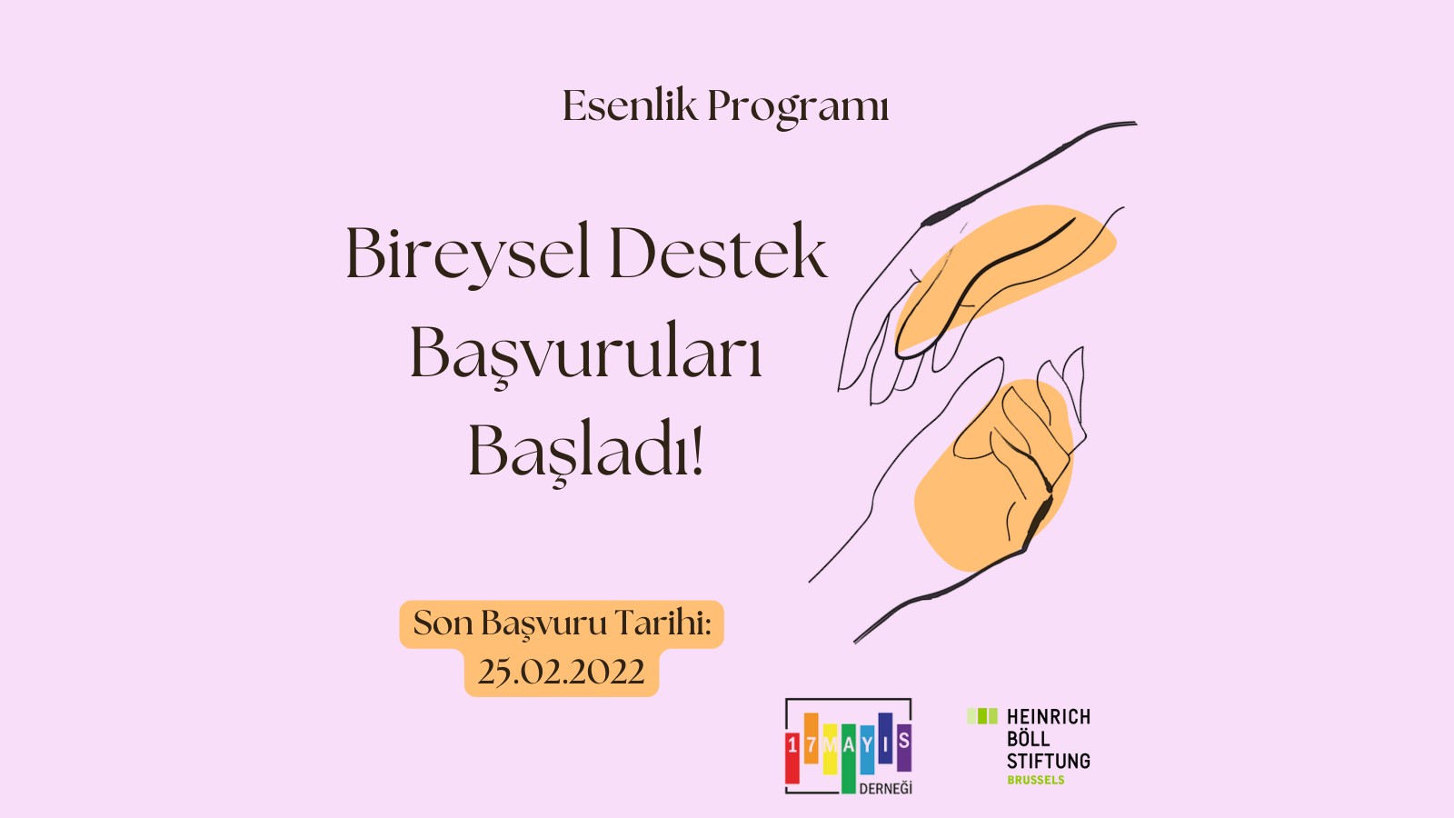 Esenlik Programı Kapsamında Bireysel Destek Başvuruları Başladı! - 17 Mayıs