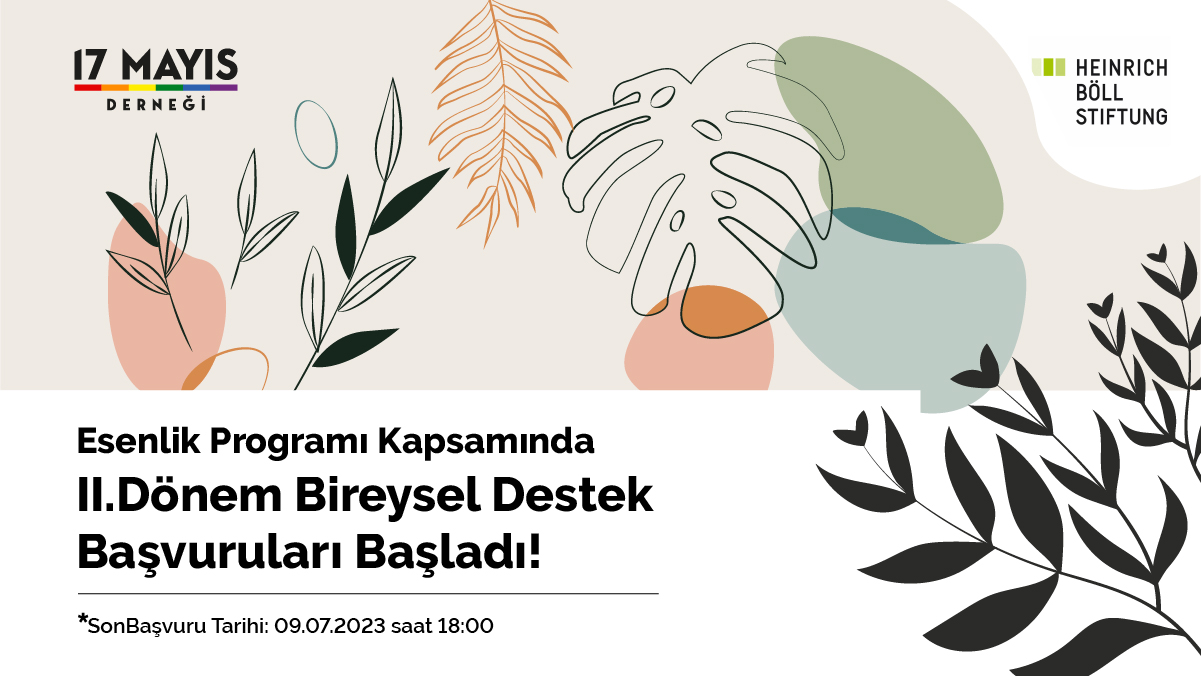 Esenlik Programı Kapsamında II. Dönem Bireysel Destek Başvuruları Başladı! - 17 Mayıs