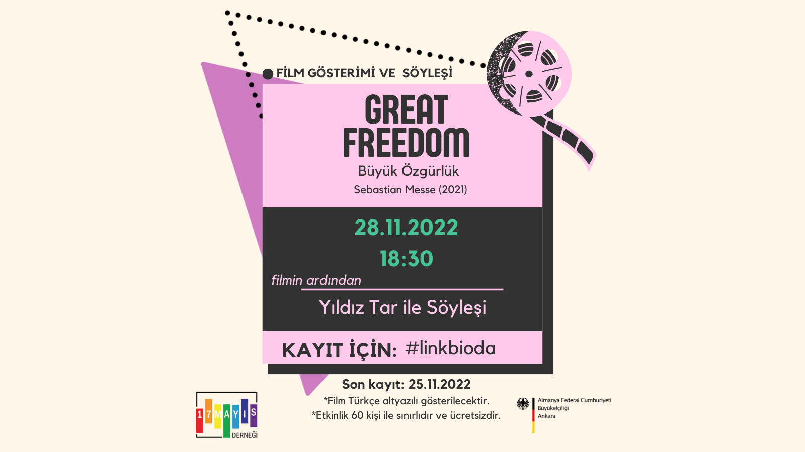 Film Gösteriminde Buluşuyoruz: Büyük Özgürlük - 17 Mayıs