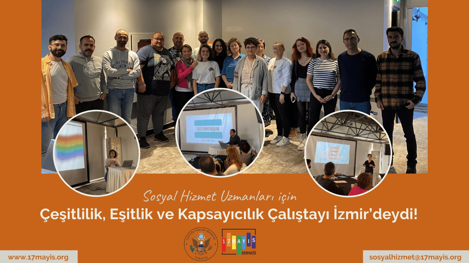 Sosyal Hizmet Uzmanları için Çeşitlilik, Eşitlik ve Kapsayıcılık Çalıştayı İzmir'deydi! - 17 Mayıs