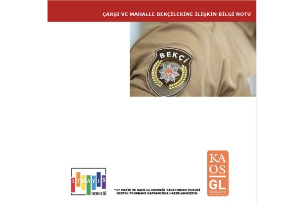 Çarşı ve Mahalle Bekçilerine İlişkin Bilgi Notu - 17 Mayıs