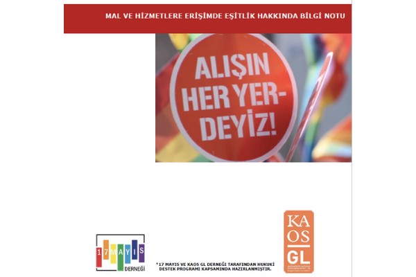 Mal ve Hizmetlere Erişimde Eşitlik Hakkında Bilgi Notu - 17 Mayıs