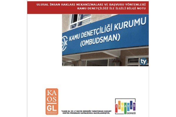 Ulusal İnsan Hakları Mekanizmaları ve Başvuru Yöntemleri (Kamu Denetçiliği Kurumu) - 17 Mayıs